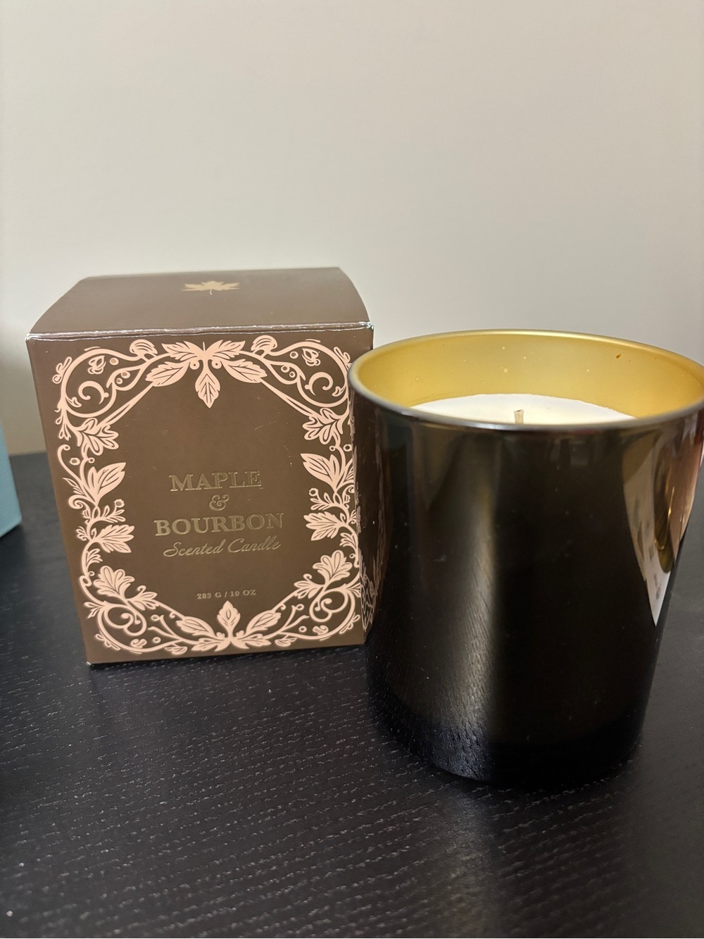 Maple & Bourbon Scented Candle - Smoky Amber/Gold (from Indigo)
